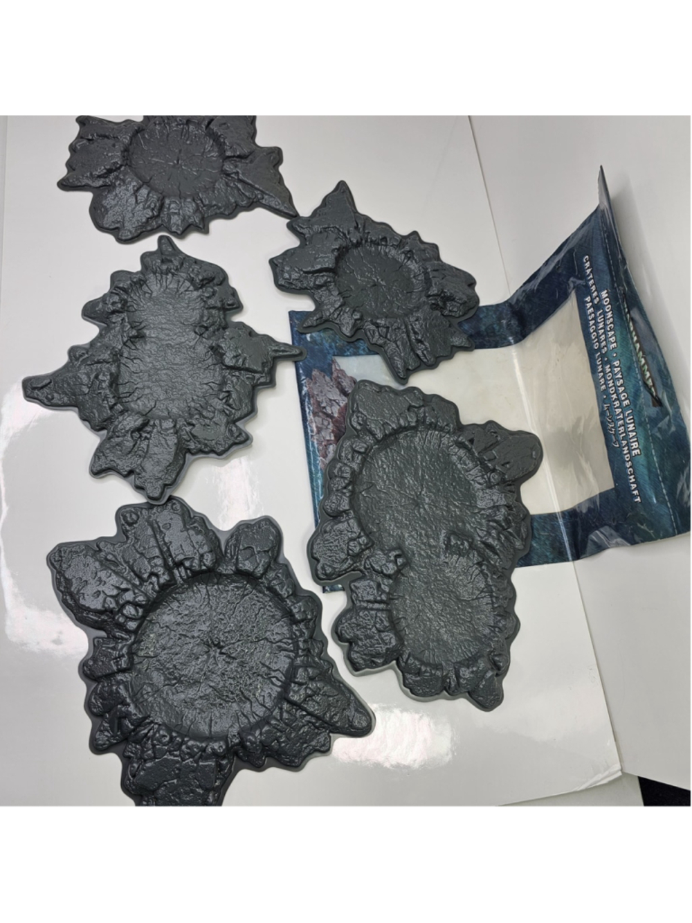 Warhammer 40,000 Moonscape Craters Terrain 64-04 Citadel Games Workshop 5pc 40k